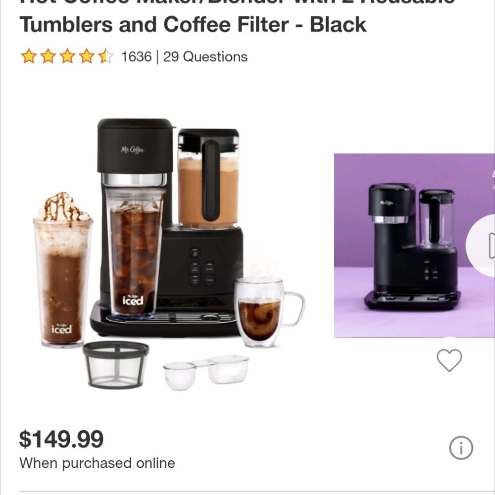 Mr. Caffe Frappe Ice+ Hot Maker